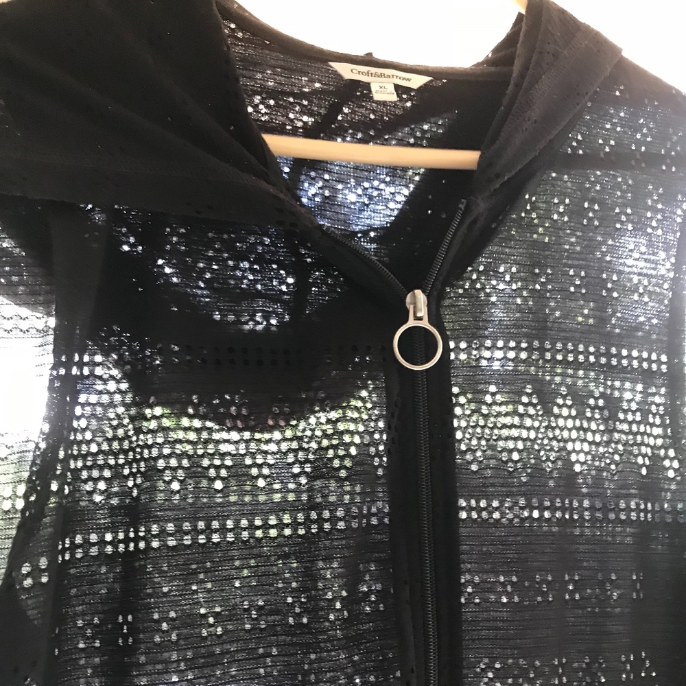 Black Beach Cover-up. Sz. XL
